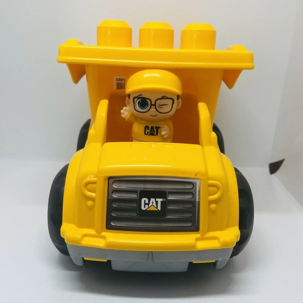 Mega Bloks First Builders Caterpillar Dump Truck‎ Yellow & Black